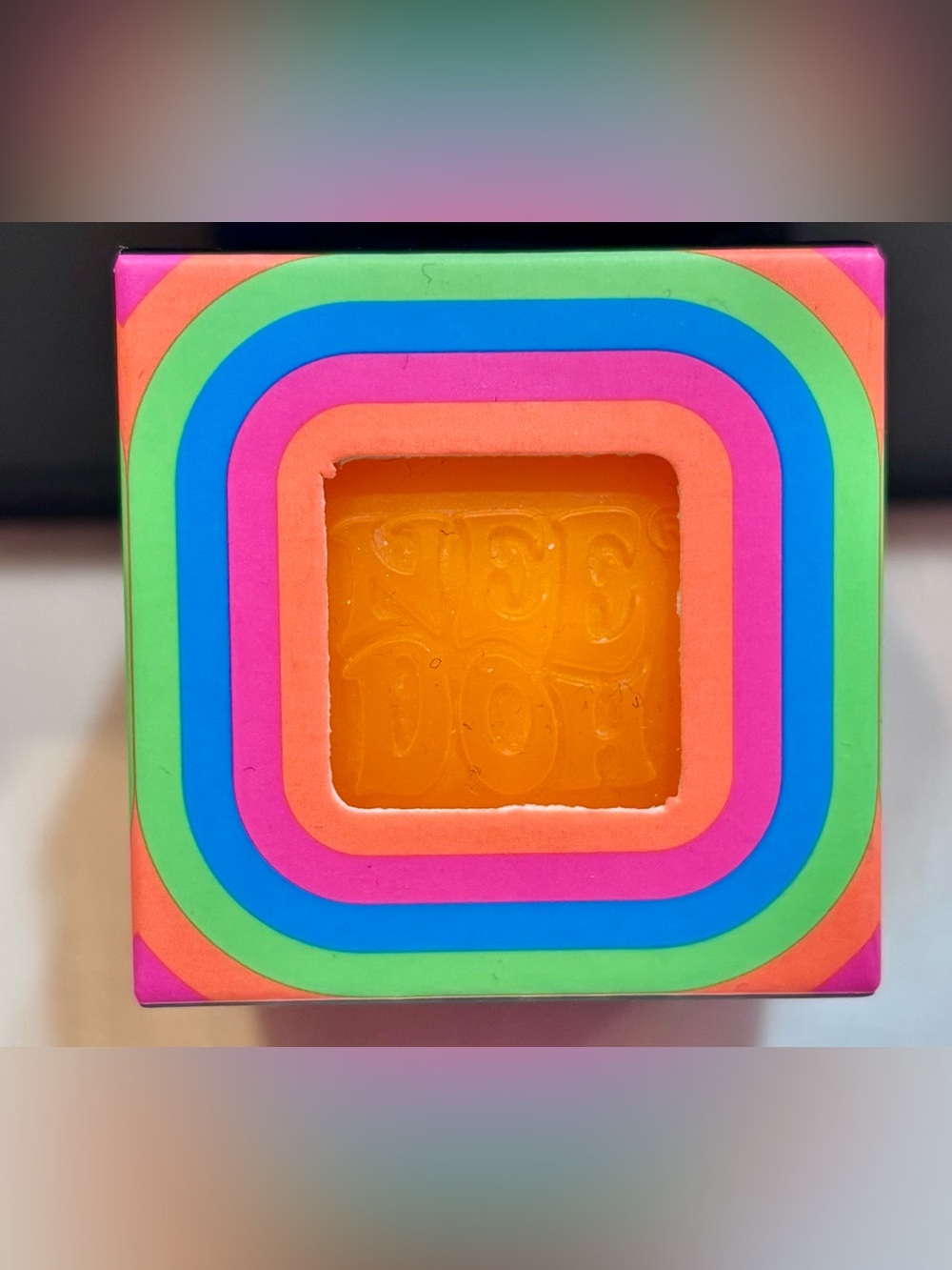 Needoh Cool Cube Mini Neon Orange